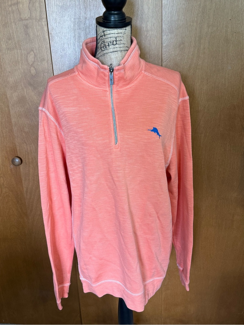 Tommy Bahama Mens Coral 1/4 Zip Pullover - Large